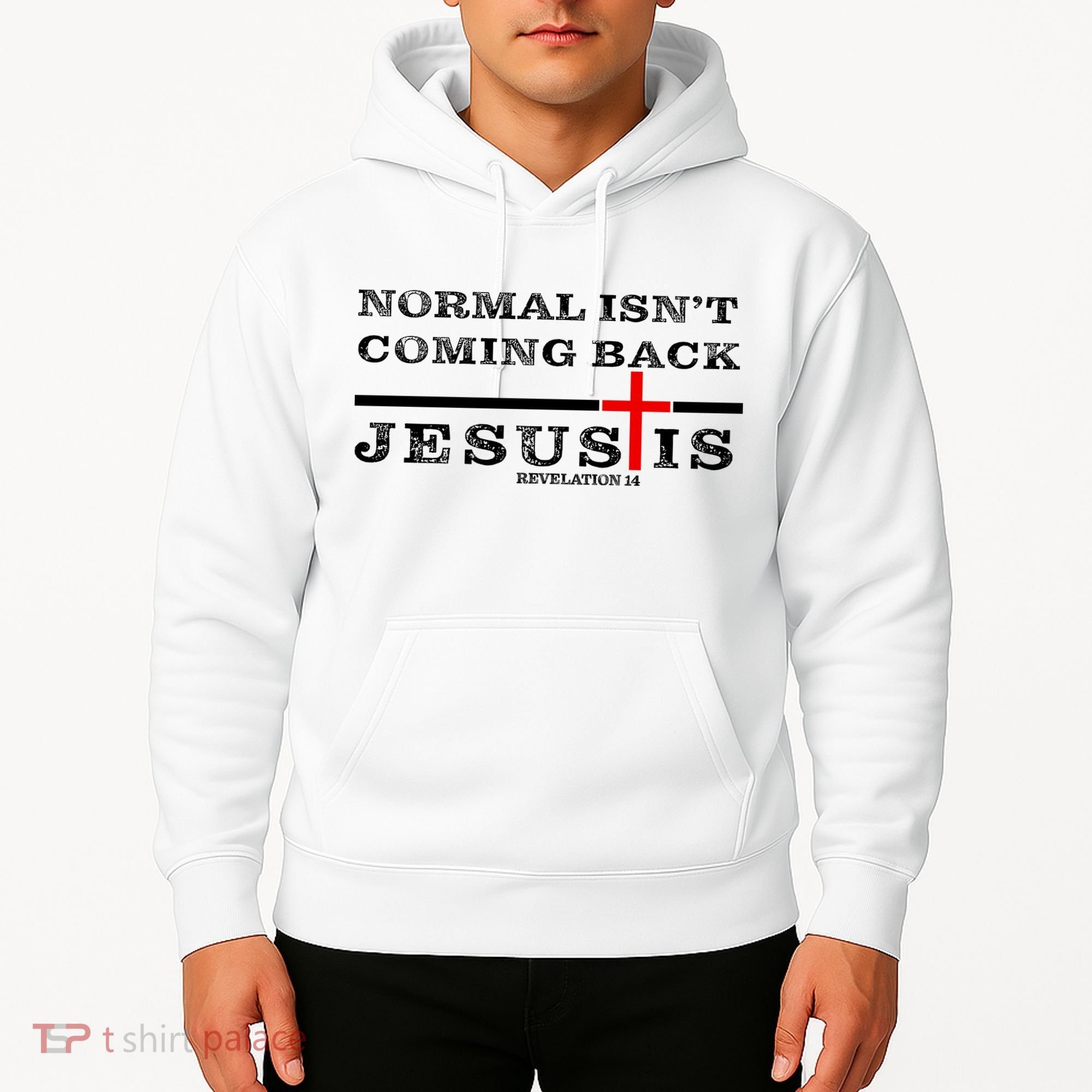 Normal Isn't Coming Back But Jesus Is Revelation 14 Hoodie