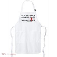 Normal Isn't Coming Back But Jesus Is Revelation 14 Apron thumb 0
