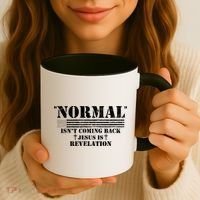 Norman Isnt Coming Back Jesus Is Revelation Christ Christianity Coffee Mug thumb 3
