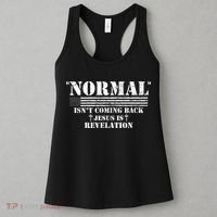 Norman Isnt Coming Back Jesus Is Revelation Christ Christianity Women's Tank Top thumb 3