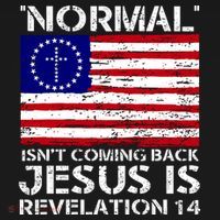 Norman Isnt Coming Back Jesus Is Revelation USA Flag Christianity Coaster thumb 2