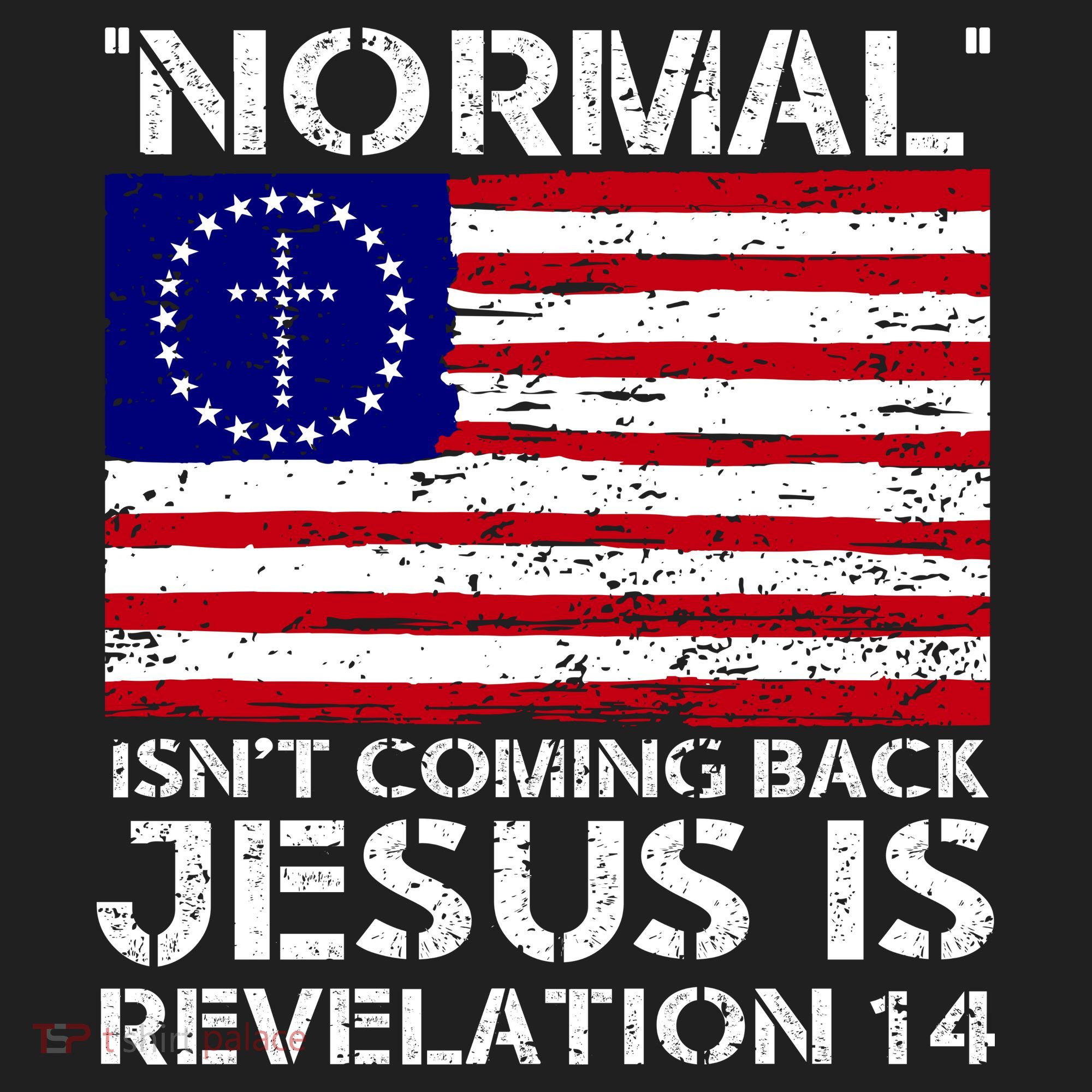 Norman Isnt Coming Back Jesus Is Revelation USA Flag Christianity Hat