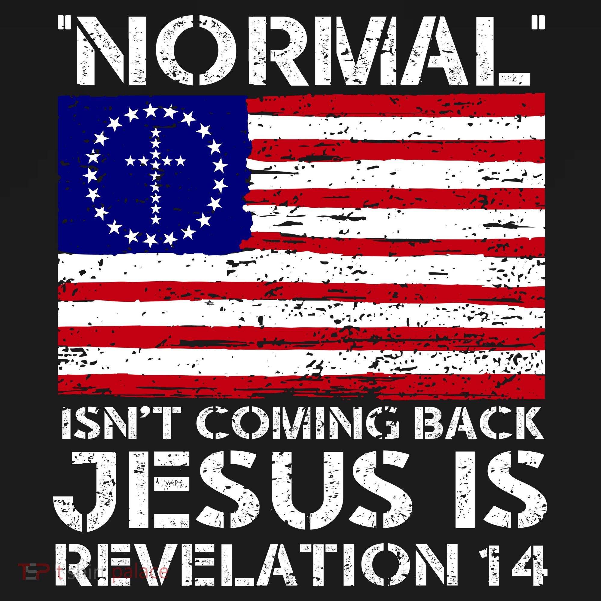 Norman Isnt Coming Back Jesus Is Revelation USA Flag Christianity Kids Sweatshirt