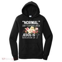 Normal Isn't Coming Back Jesus Is Revelation Flower Women's Hoodie thumb 0
