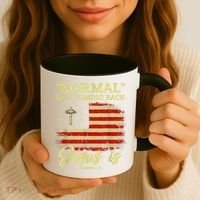 Normal Isn't Coming Back Jesus Is Revelation 14 Christian Coffee Mug thumb 3
