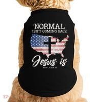 Normal Isn't Coming Back But Jesus Is Revelation 14 Doggie Tank thumb 0