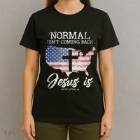 Normal Isn't Coming Back But Jesus Is Revelation 14 T-Shirt thumb 4
