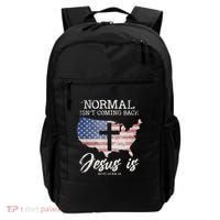 Normal Isn't Coming Back But Jesus Is Revelation 14 Backpack thumb 0