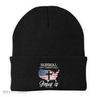 Normal Isn't Coming Back But Jesus Is Revelation 14 Beanie thumb 0