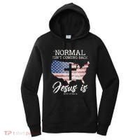 Normal Isn't Coming Back But Jesus Is Revelation 14 Women's Hoodie thumb 0