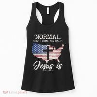 Normal Isn't Coming Back But Jesus Is Revelation 14 Women's Tank Top thumb 0