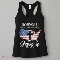 Normal Isn't Coming Back But Jesus Is Revelation 14 Women's Tank Top thumb 3
