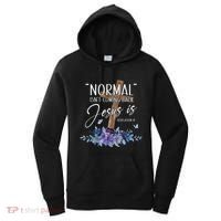 Normal Isn't Coming Back But Jesus Is Revelation 14 Flower Women's Hoodie thumb 0