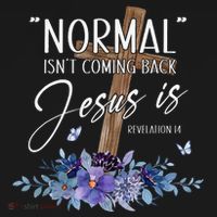 Normal Isn't Coming Back But Jesus Is Revelation 14 Flower Women's Hoodie thumb 2