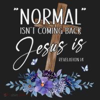 Normal Isn't Coming Back But Jesus Is Revelation 14 Flower Tumbler thumb 3
