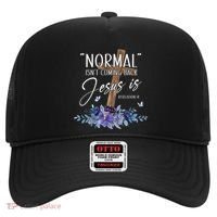 Normal Isn't Coming Back But Jesus Is Revelation 14 Flower Hat thumb 0