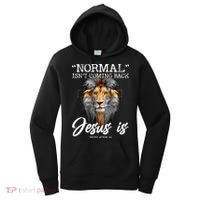 Normal Isnt Coming Back But Jesus Is Cross Christian Women's Hoodie thumb 0