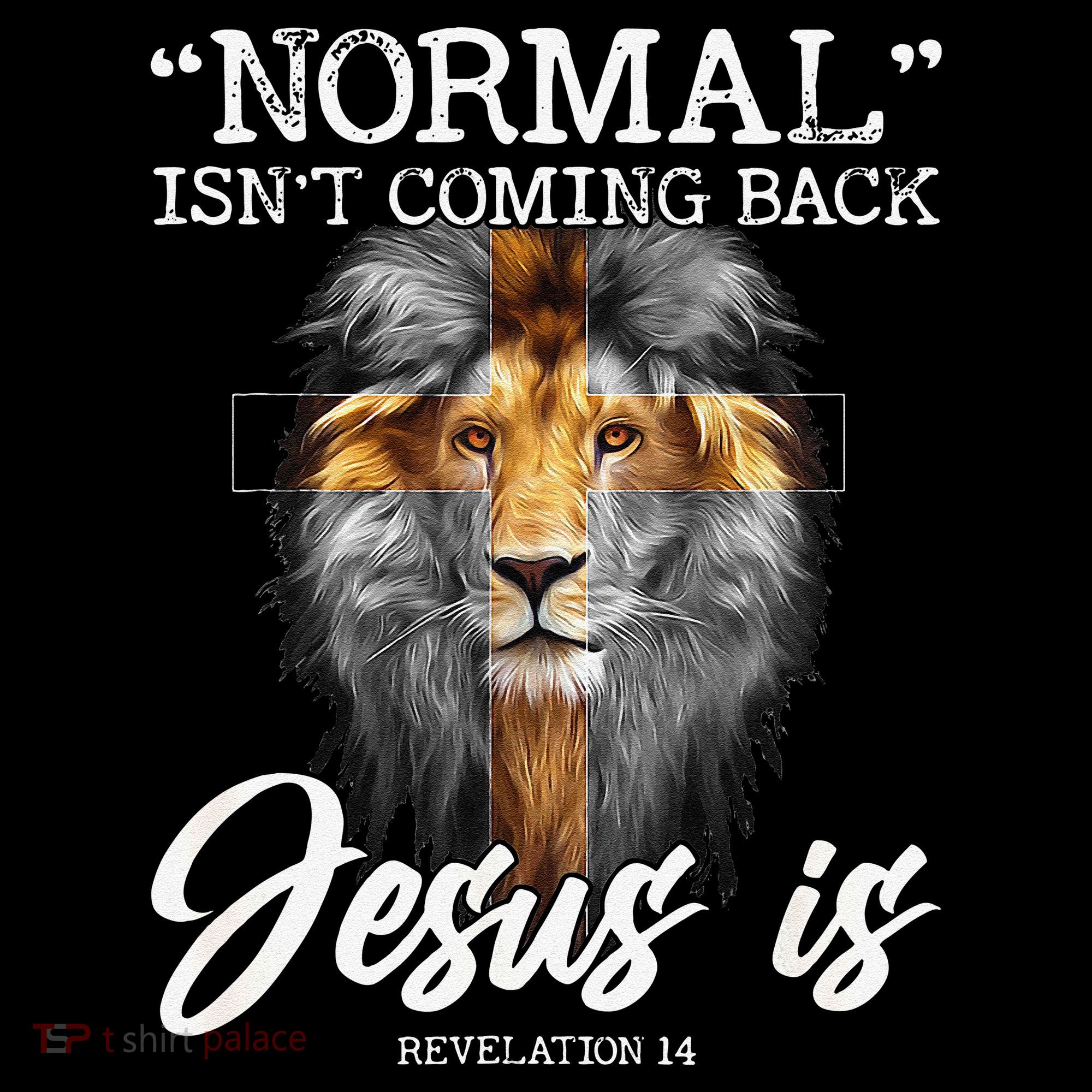 Normal Isnt Coming Back But Jesus Is Cross Christian Women's Hoodie