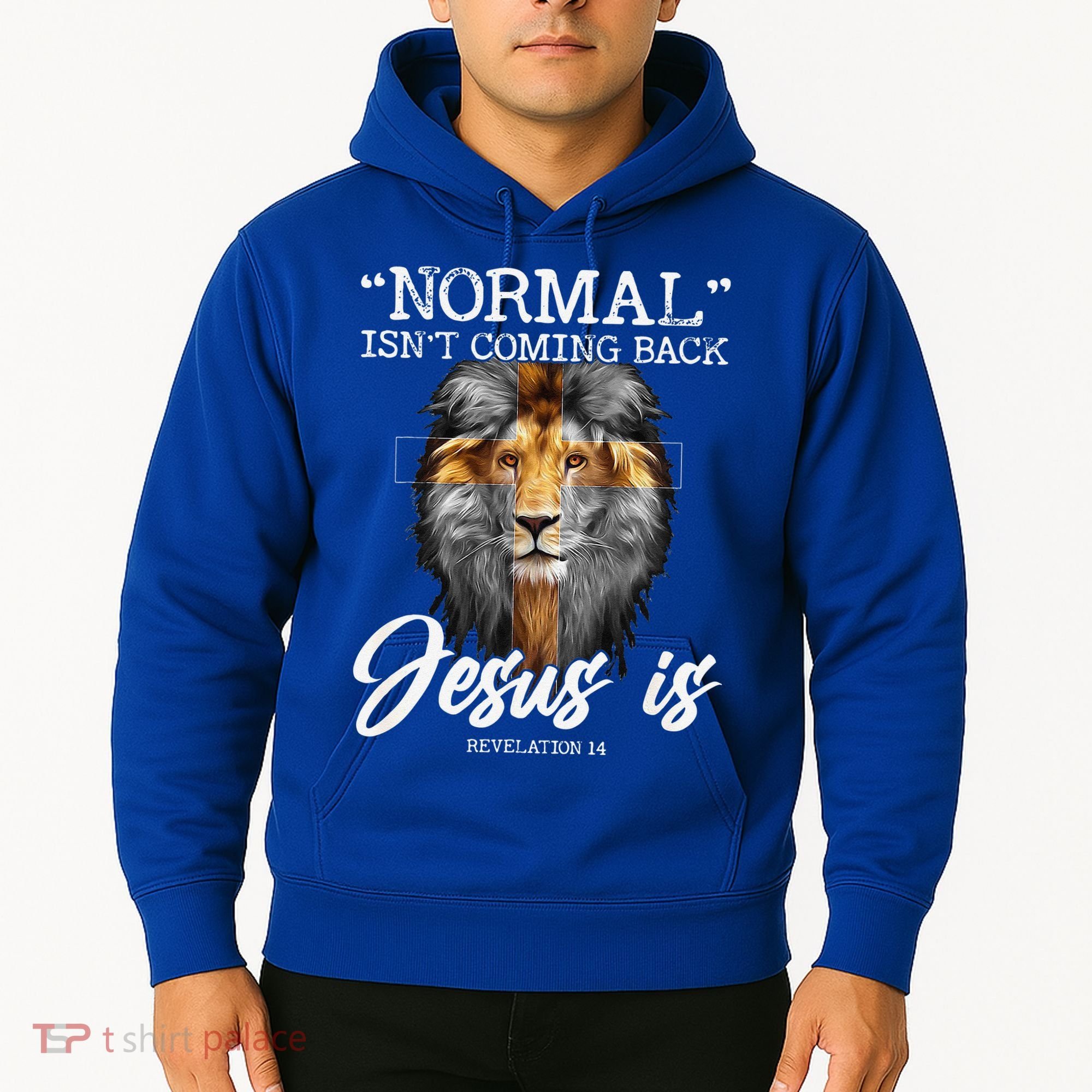 Normal Isnt Coming Back But Jesus Is Cross Christian Hoodie
