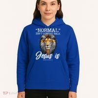 Normal Isnt Coming Back But Jesus Is Cross Christian Hoodie thumb 5