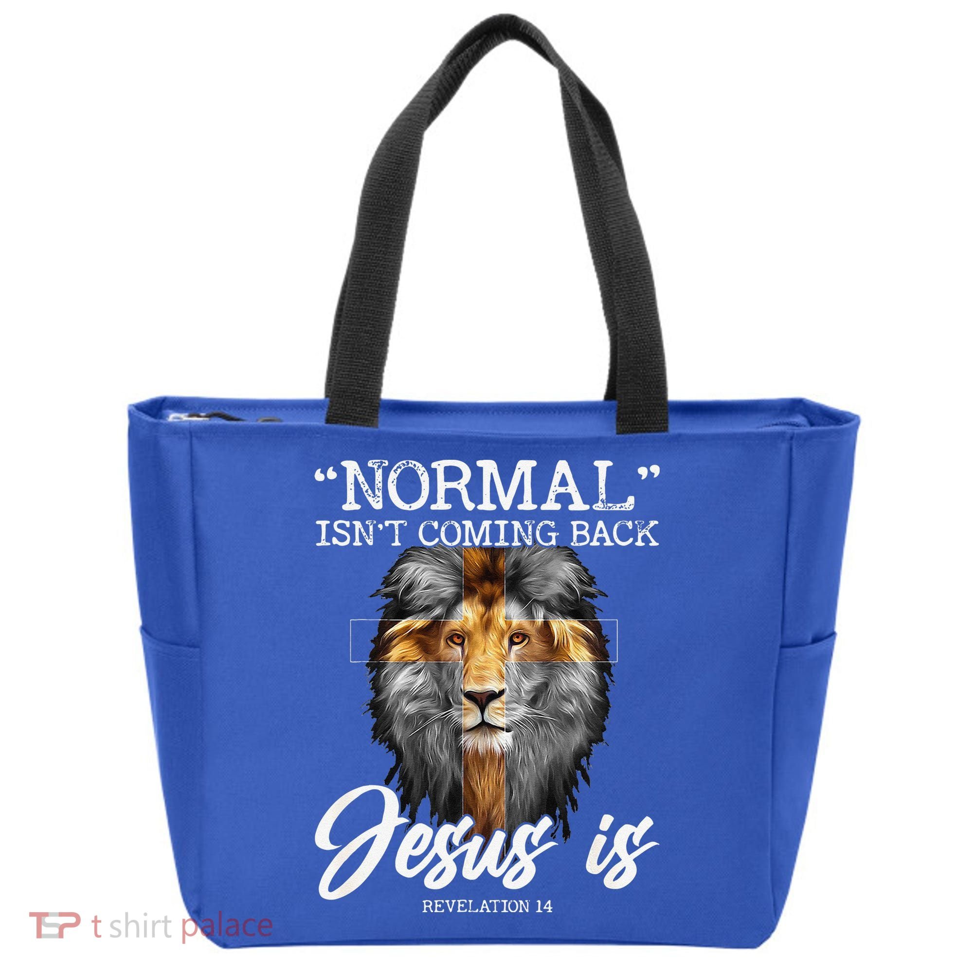 Normal Isnt Coming Back But Jesus Is Cross Christian Tote Bag