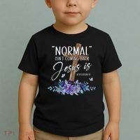 Normal Isnt Coming Back But Jesus Is Revelation 14 Flower Toddler T-Shirt thumb 2