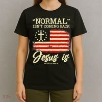 Normal Isn't Coming Back But Jesus Is Revelation 14 Costume T-Shirt thumb 4