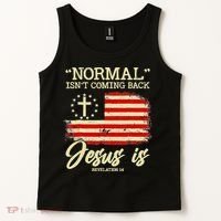 Normal Isn't Coming Back But Jesus Is Revelation 14 Costume Tank Top thumb 2