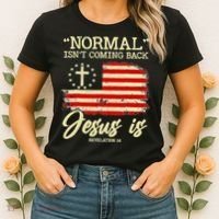 Normal Isn't Coming Back But Jesus Is Revelation 14 Costume Women's T-Shirt thumb 2