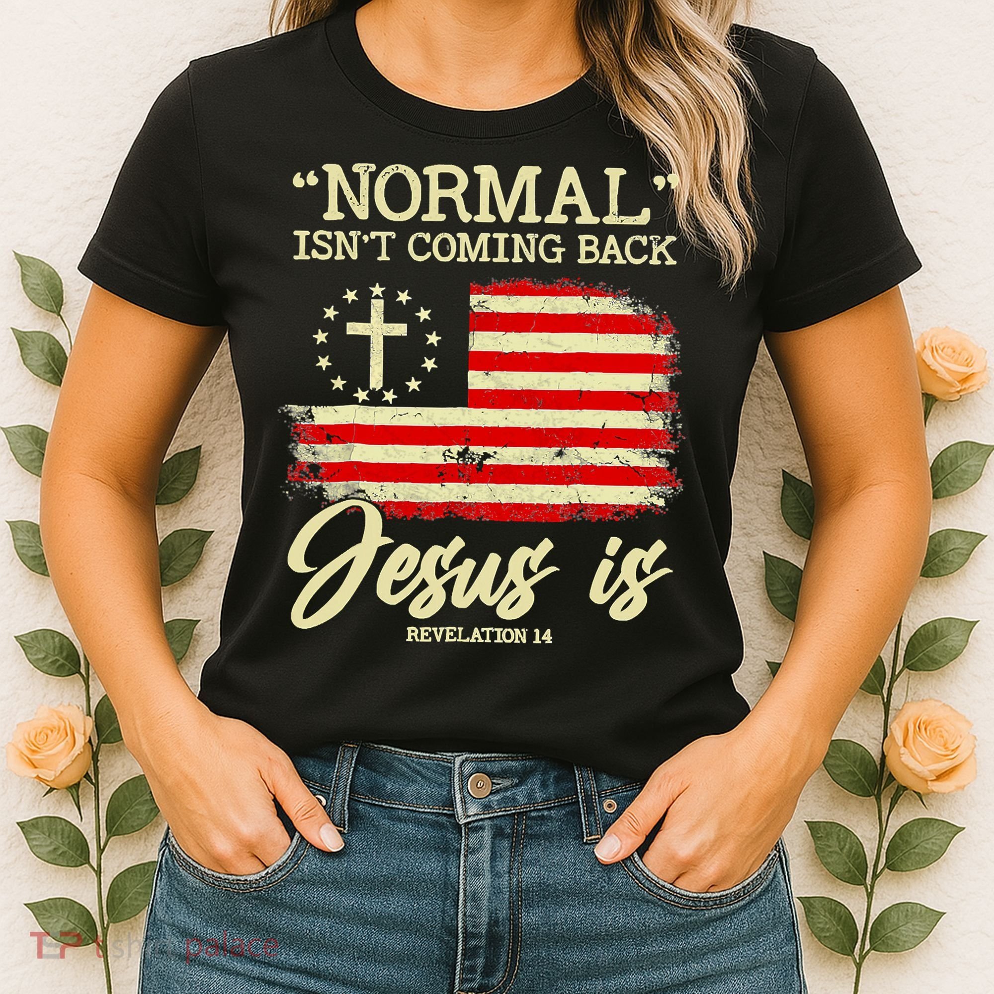 Normal Isn't Coming Back But Jesus Is Revelation 14 Costume Women's T-Shirt