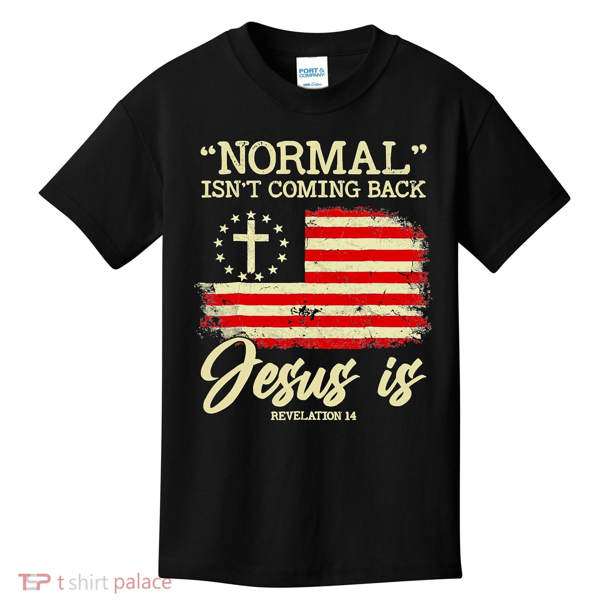 Normal Isn't Coming Back But Jesus Is Revelation 14 Costume Kids T-Shirt