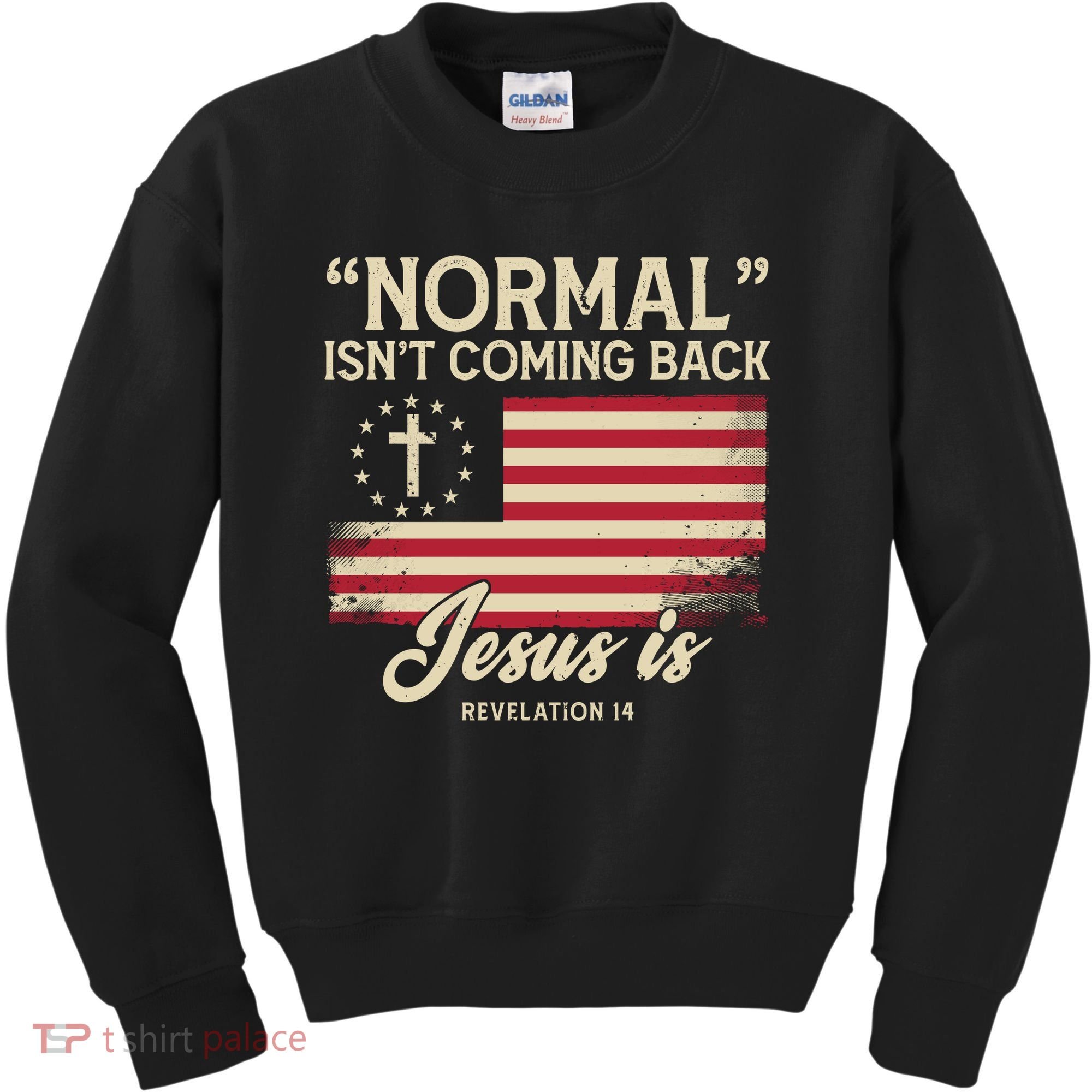 Normal Isnt Coming Back Jesus Is Christian Kids Sweatshirt