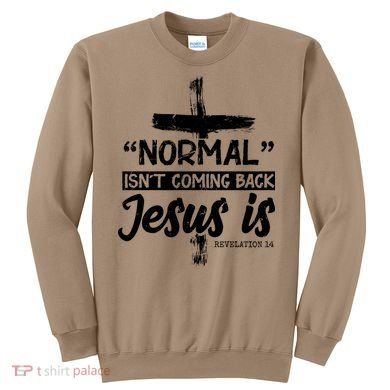 Normal Isn't Coming Back Jesus Is Sweatshirt