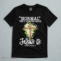 Normal Isn't Coming Back But Jesus Is Cross Christian T-Shirt thumb 5