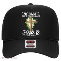 Normal Isn't Coming Back But Jesus Is Cross Christian Hat thumb 0