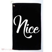 Nice Christmas Couples Naughty and Nice Golf Towel thumb 0