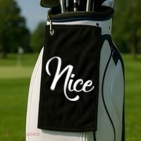 Nice Christmas Couples Naughty and Nice Golf Towel thumb 2