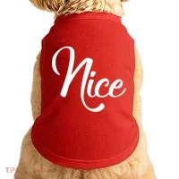 Nice Christmas Couples Naughty and Nice Doggie Tank thumb 0