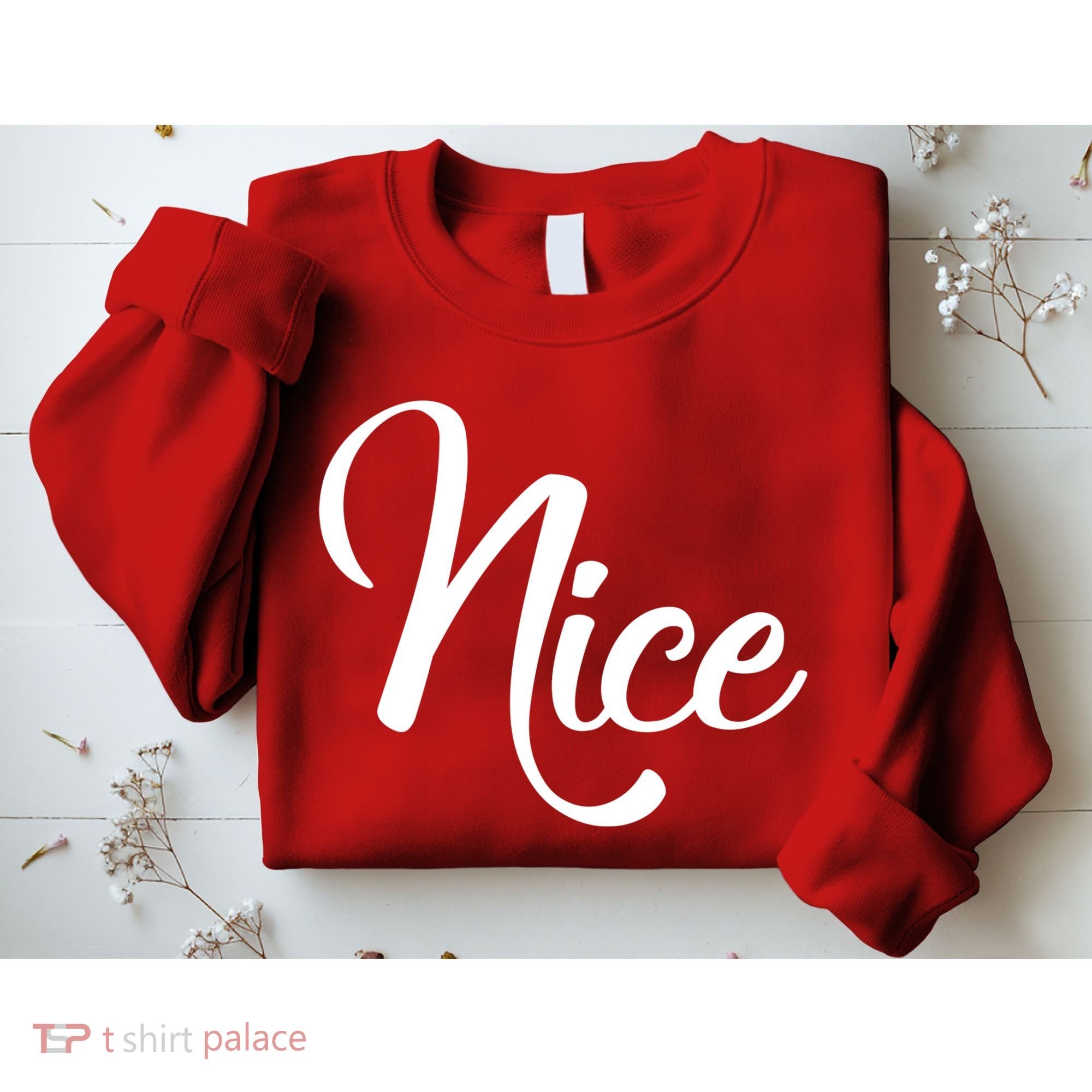 Nice Christmas Couples Naughty and Nice Sweatshirt