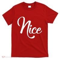 Nice Christmas Couples Naughty and Nice T-Shirt thumb 0