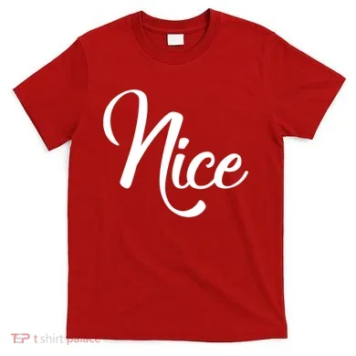 Nice Christmas Couples Naughty and Nice T-Shirt