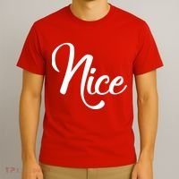 Nice Christmas Couples Naughty and Nice T-Shirt thumb 3