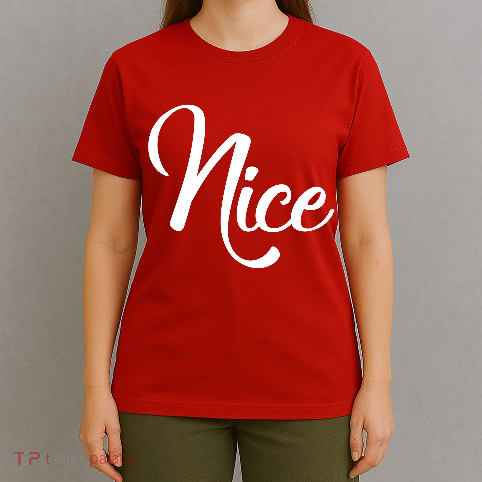 Nice Christmas Couples Naughty and Nice T-Shirt