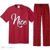 Nice Christmas Couples Naughty and Nice Pajama Set thumb 0