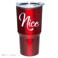 Nice Christmas Couples Naughty and Nice Tumbler thumb 0