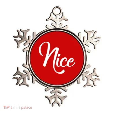 Nice Christmas Couples Naughty and Nice Ornament
