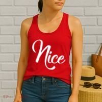 Nice Christmas Couples Naughty and Nice Women's Tank Top thumb 2