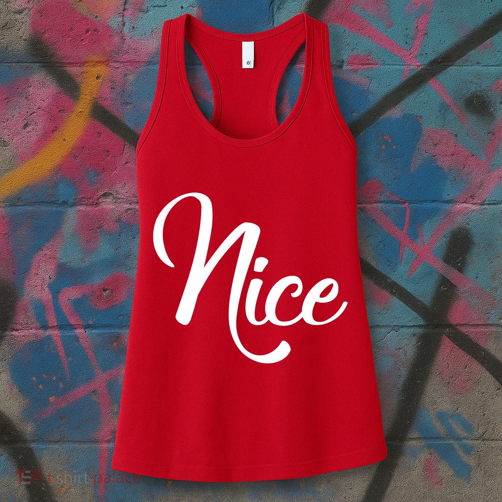 Nice Christmas Couples Naughty and Nice Women's Tank Top
