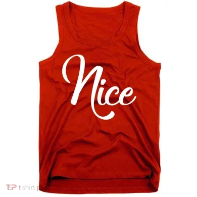 Nice Christmas Couples Naughty and Nice Tank Top