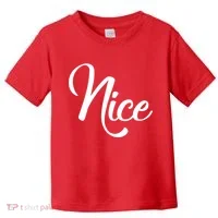 Nice Christmas Couples Naughty and Nice Toddler T-Shirt thumb 0
